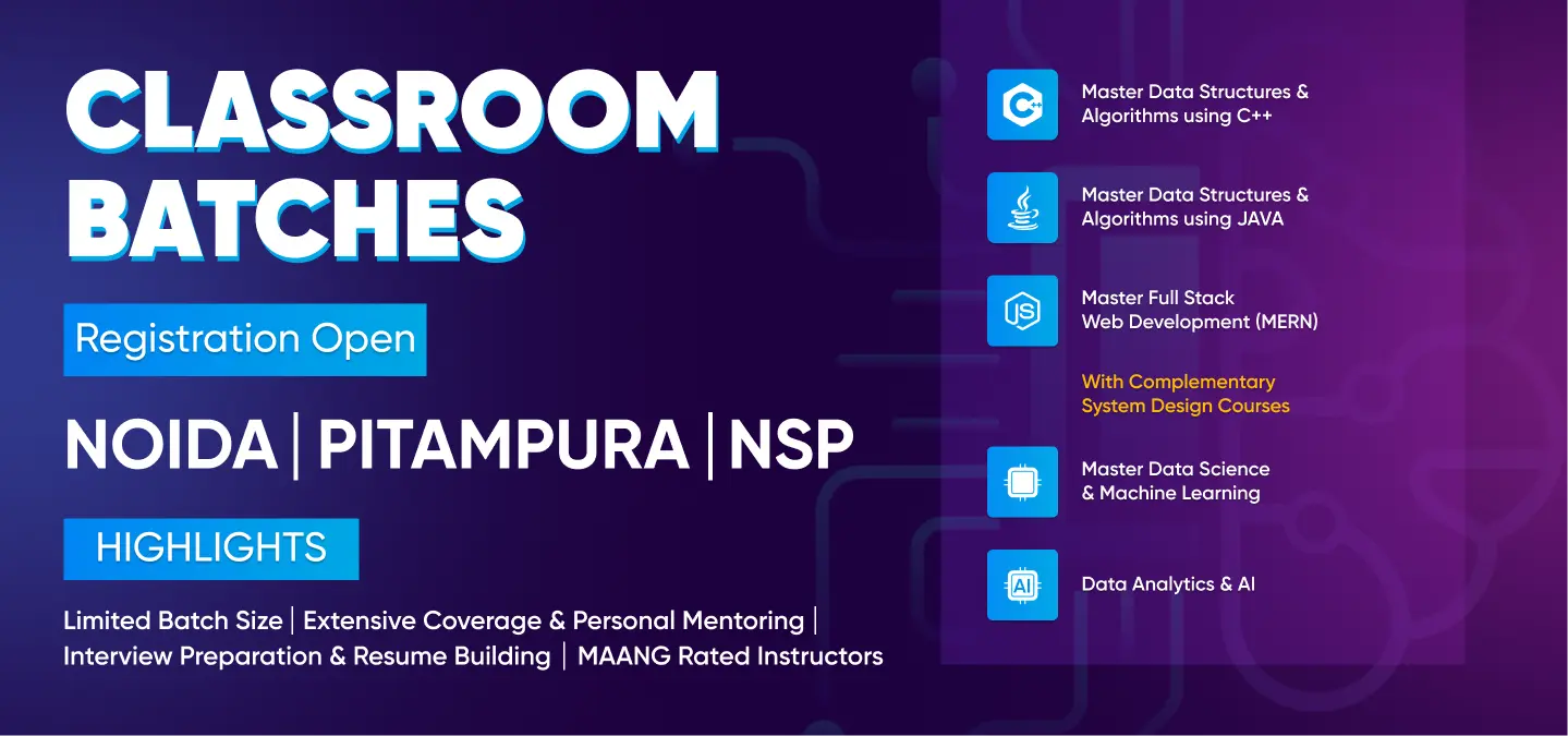 Class Courses Banner